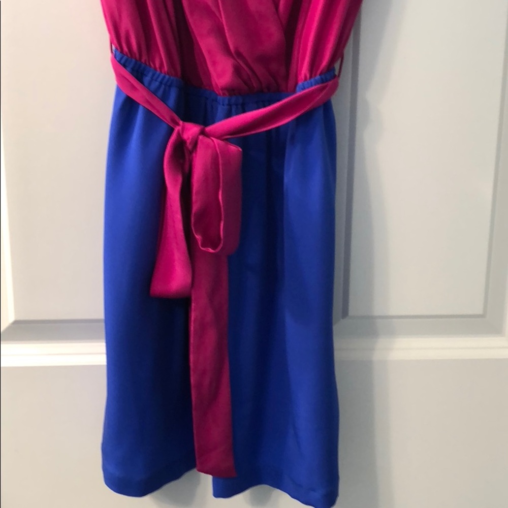Vibrant pink and blue dress! - Picture 4 of 5